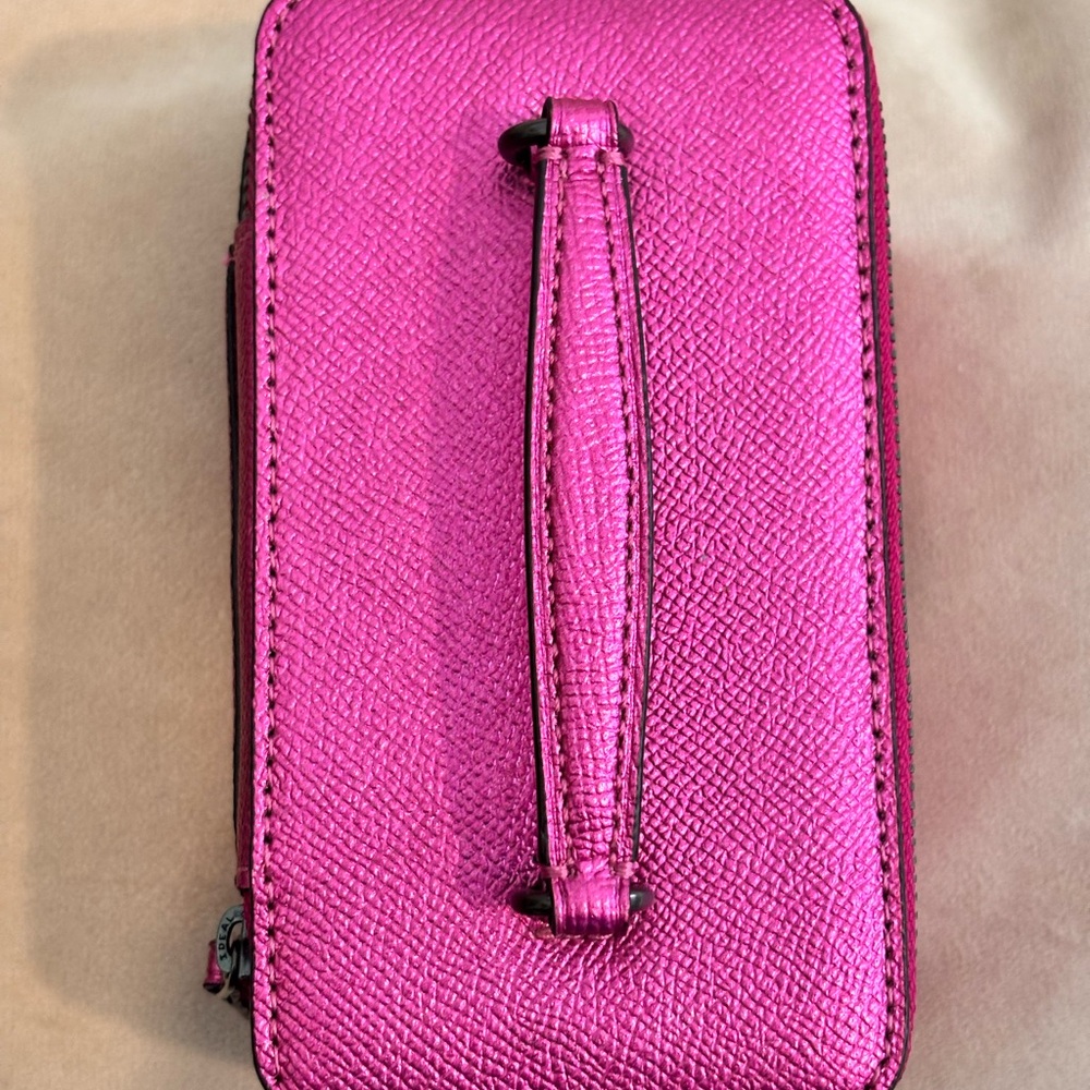 COACH Pink Metallic Leather Mini Vanity Case - Picture 5 of 14